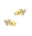 Heart Sparkle Silver Stud Earring STS-7114